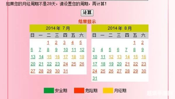 安全期 计算器